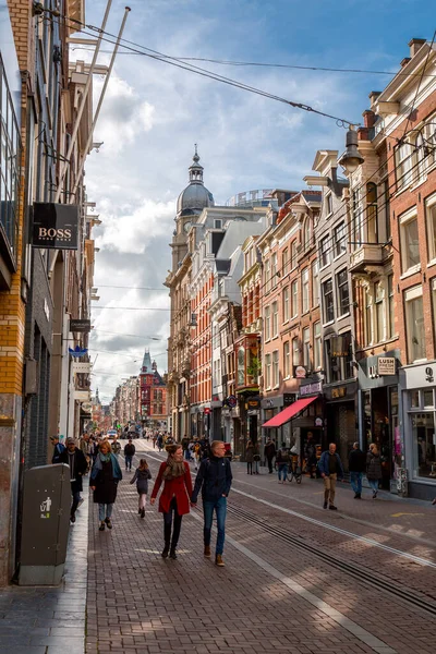 Amsterdam Paesi Bassi Ottobre 2021 Vista Sulla Strada Architettura Generica — Foto Stock