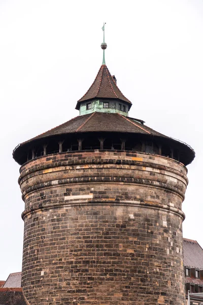 New Gate Tower Neutorturm Old Town Nuremberg Bavaria Germany — Fotografia de Stock