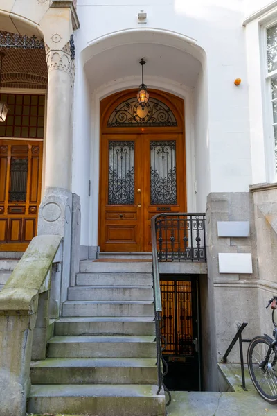 Типові Архітектурні Деталі Двері Амстердамі Нідерланди — стокове фото