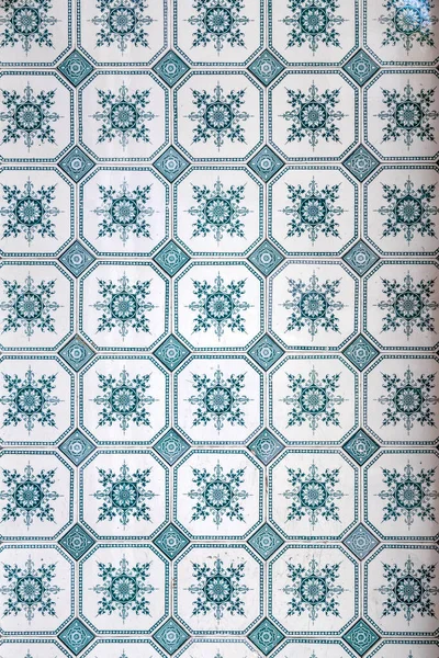 Fragmento Azulejos Cerâmicos Holandeses Tradicionais Delicado Uma Decoração Edifício — Fotografia de Stock
