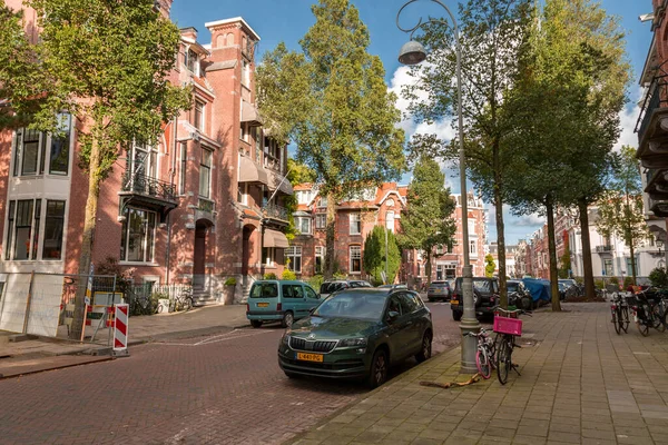 Amsterdam 2021 Október Utcai Nézet Általános Építészet Amszterdamban Tipikus Holland — Stock Fotó