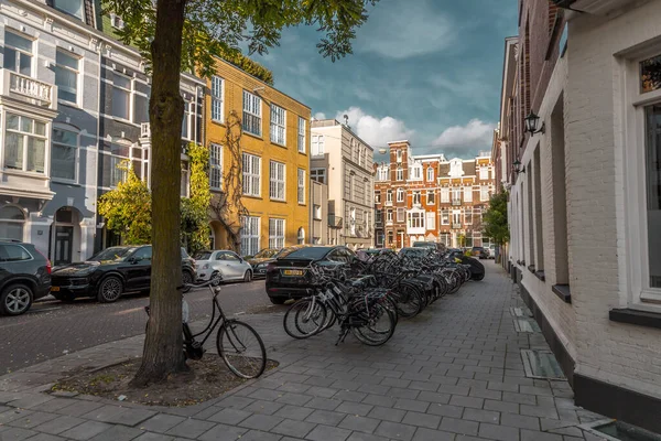 Amsterdam Octubre 2021 Vista Calle Arquitectura Genérica Ámsterdam Con Edificios — Foto de Stock