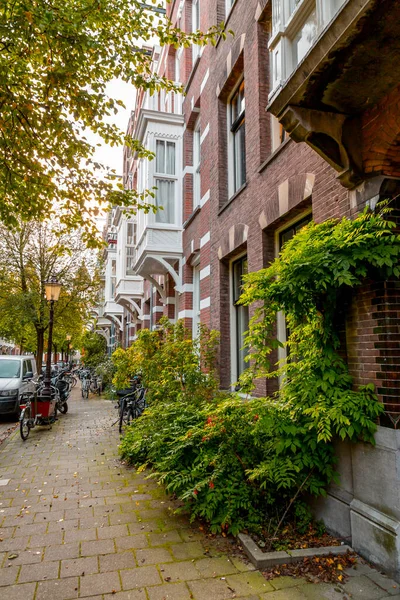 Amsterdam Oktober 2021 Street View Generieke Architectuur Amsterdam Met Typisch — Stockfoto