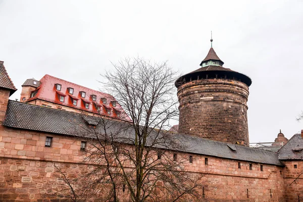 New Gate Tower Neutorturm Old Town Nuremberg Bavaria Germany — стокове фото