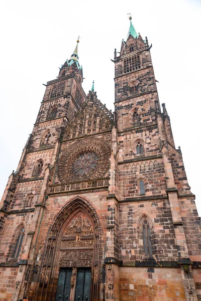 Norimberga Germania Dec 2021 San Lorenzo Una Importante Chiesa Evangelica — Foto Stock