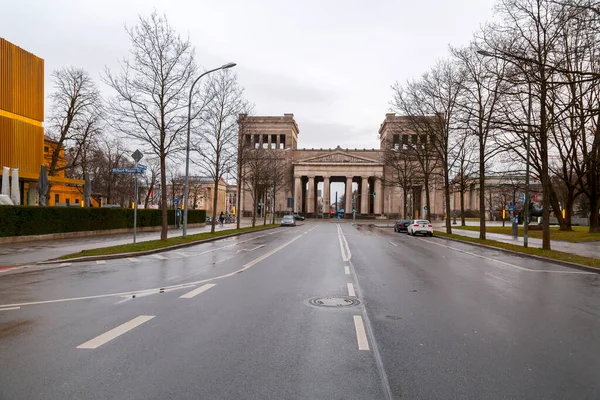 München Duitsland Dec 2021 Konigsplatz Plein Gebouwd Stijl Van Europees — Stockfoto