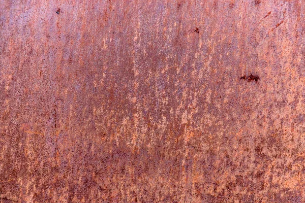 生锈的金属纹理特写背景与污渍和划痕 — 图库照片