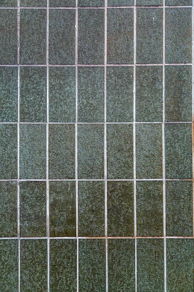 Fragment Glazurowanych Płytek Ceramicznych Ścian Bliska Tekstury Tła — Zdjęcie stockowe