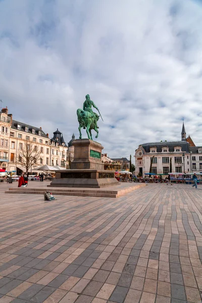 Orleans Francia Gen 2022 Piazza Martroi Dove Trova Una Statua — Foto Stock