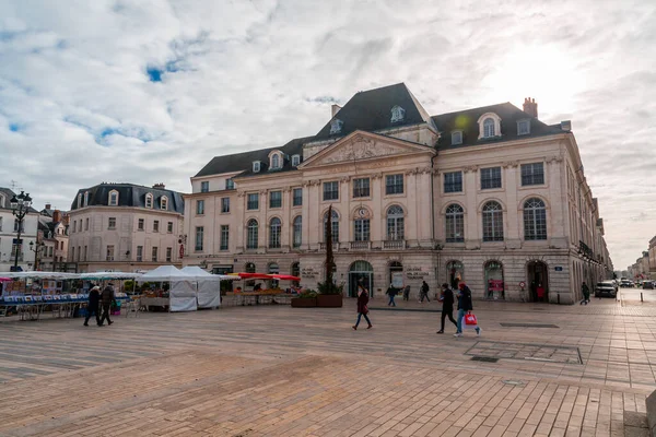 Orleans France Jan 2022 Πλατεία Martroi Όπου Βρίσκεται Ένα Ιππικό — Φωτογραφία Αρχείου