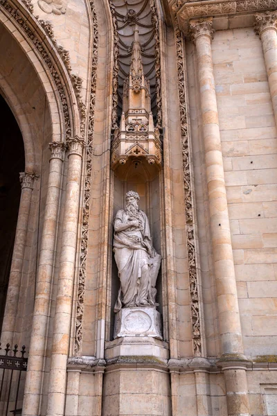 Orleans Francia Enero 2022 Detalle Arquitectónico Ornamental Fachada Catedral Sainte —  Fotos de Stock