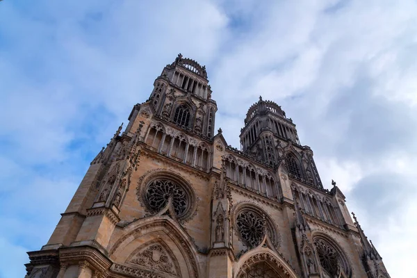 Fransa Orleans Taki Sainte Croix Katedrali Nin Cephesinde Dekoratif Mimari — Stok fotoğraf