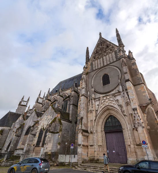Орлеан Франция Января 2022 Года Церковь Сент Эньян Церковь Бургундском — стоковое фото