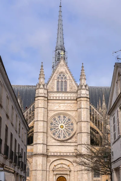 Katedra Orleanie Katedra Świętego Krzyża Orleanie Kościół Rzymskokatolicki Placu Świętego — Zdjęcie stockowe
