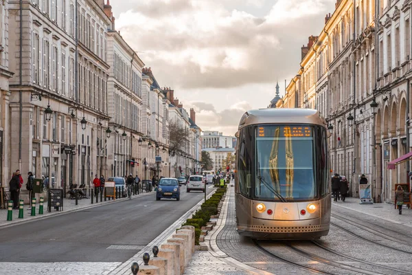 Orleans Frankrike Jan 2022 Modern Elektrisk Spårvagn Som Transporterar Passagerare — Stockfoto