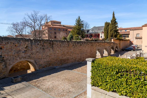Segovia Spanien Februar 2022 Traditionelle Spanische Architektur Der Altstadt Von — Stockfoto