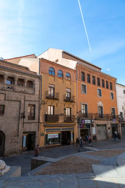 スペインのセゴビア 2022年2月18日 スペインのセゴビア カスティーリャ レオン州の旧市街にある伝統的なスペイン建築 — ストック写真