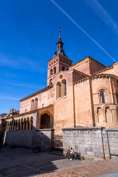 Segovia Spain February 2022 Medieval Church San Martin Founded 12Th — Stock Photo, Image