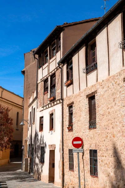 Segóvia Espanha Fevereiro 2022 Arquitetura Tradicional Espanhola Cidade Velha Segóvia — Fotografia de Stock