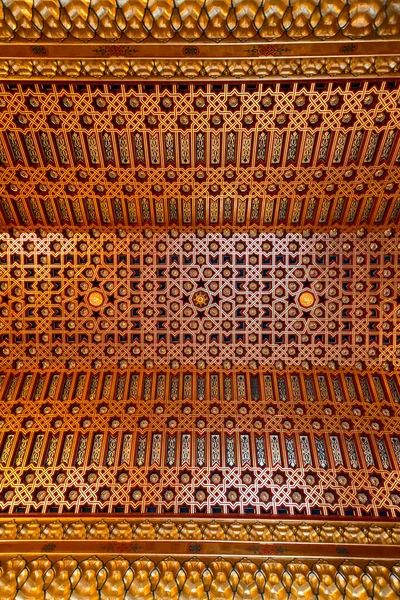 Ceiling Detail Historical Alcazar Segovia Medieval Fortress Segovia Castile Leon — Stock Photo, Image