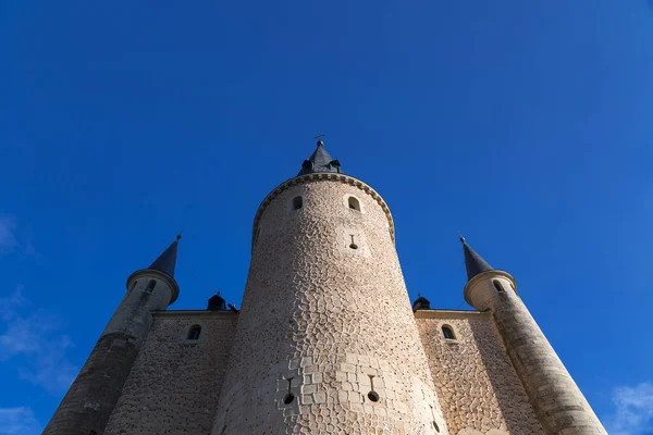 Vista Exterior Histórico Alcazar Segóvia Fortaleza Medieval Segóvia Castela Leão — Fotografia de Stock