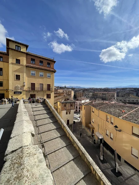 Segovia Spagna Febbraio 2022 Architettura Tradizionale Spagnola Nel Centro Storico — Foto Stock