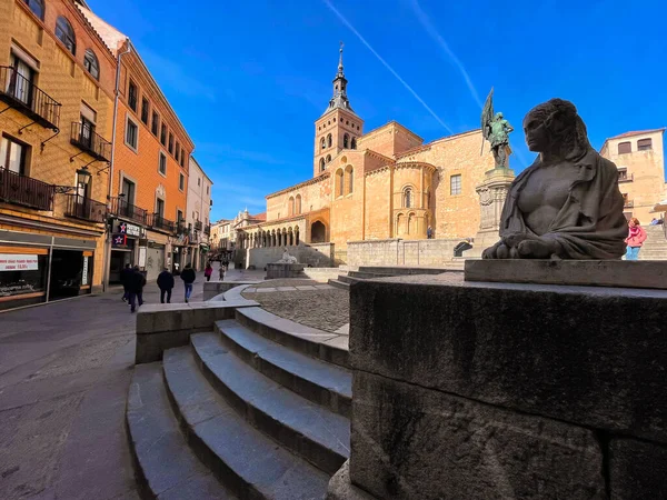 Segovia Spagna Febbraio 2022 Plaza Medina Del Campo Storica Piazza — Foto Stock