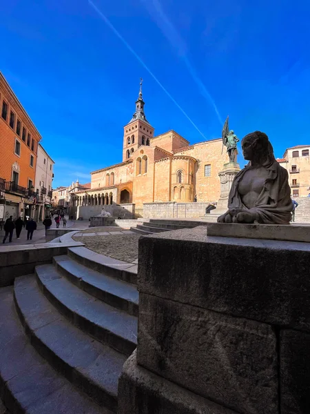 Segovia Spagna Febbraio 2022 Plaza Medina Del Campo Storica Piazza — Foto Stock