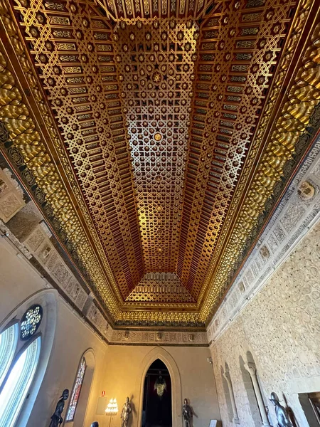 스페인 세고비아 Feb 2022 Ceiling Details Historical Alcazar Segovia Middle — 스톡 사진