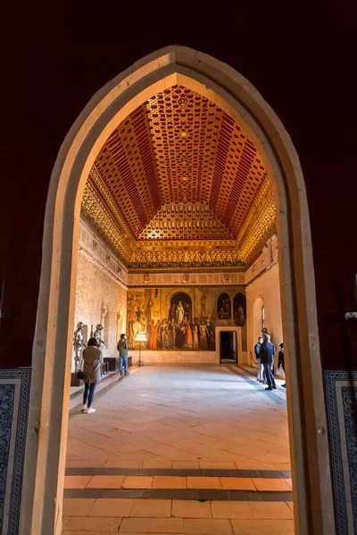 Segovia España Feb 2022 Vista Interior Del Alcázar Histórico Segovia — Foto de Stock