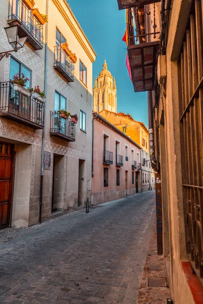 Segovia Spanje Februari 2022 Traditionele Spaanse Architectuur Oude Stad Segovia — Stockfoto