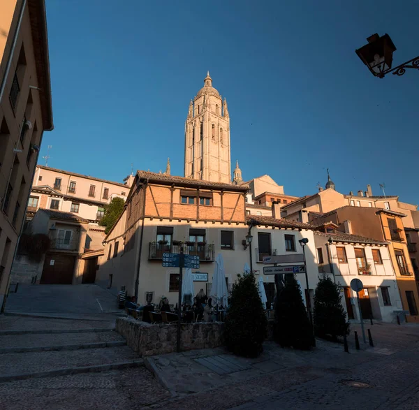 Segovia Spanya Şubat 2022 Eski Şehir Segovia Kastilya Leon Geleneksel — Stok fotoğraf
