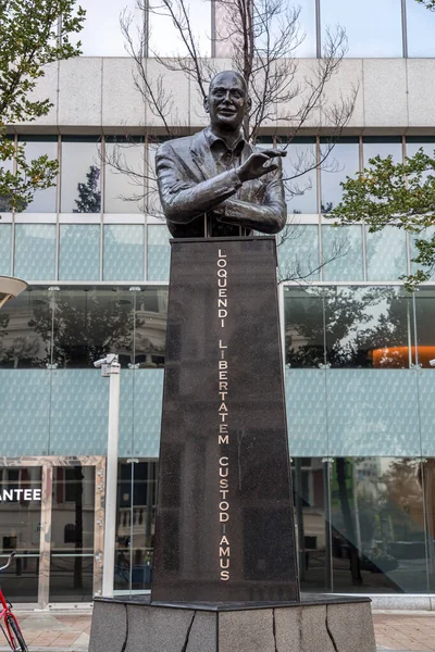 Rotterdam Oct 2021 Statue Pim Fortuyn Dutch Politician Author Civil — Stock Photo, Image