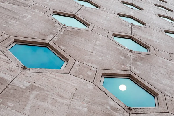 Detail Aus Einem Brutalistischen Gebäude Rotterdam Niederlande — Stockfoto