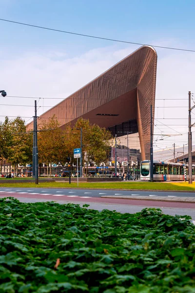 Rotterdam Pays Bas Octobre 2021 Vue Extérieure Gare Centrale Rotterdam — Photo