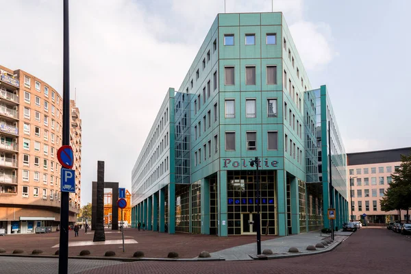 2021年10月10日 荷兰鹿特丹 荷兰鹿特丹Doelwater Hoofdbureau中央警察局大楼 — 图库照片