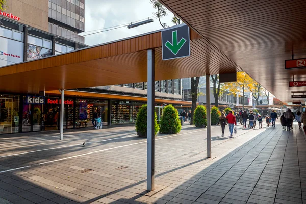 Rotterdam Niederlande Oktober 2021 Die Lijnbaan Ist Die Haupteinkaufsstraße Von — Stockfoto