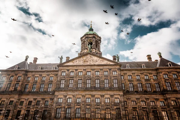 Royal Palace Amsterdam Dam Square One Three Palaces Netherlands Which — Stock Photo, Image