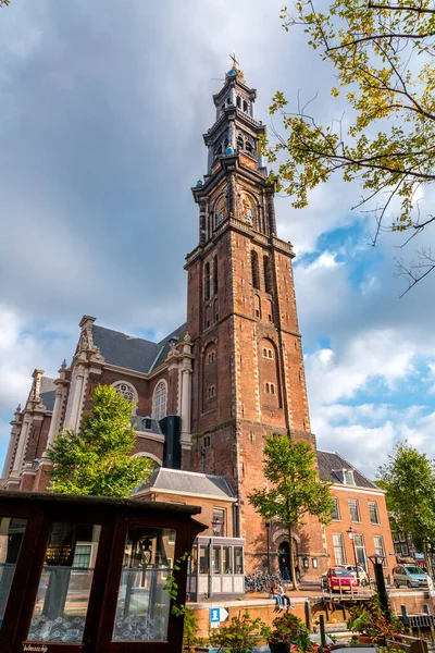 Amsterdam Octubre 2021 Westerkerk Western Church Una Iglesia Reformada Dentro — Foto de Stock