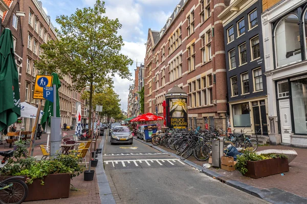 Amsterdam October 2021 Street View Generic Architecture Amsterdam Typical Dutch — Stock Photo, Image