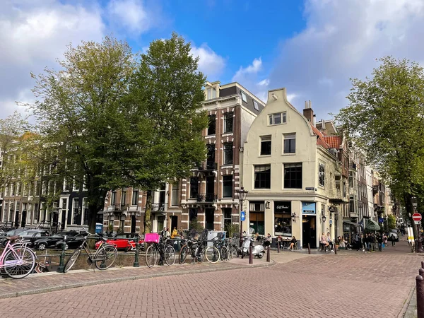 Amsterdam Oktober 2021 Street View Und Allgemeine Architektur Amsterdam Mit — Stockfoto