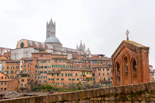 Siena Italië Apr 2022 Kathedraal Van Siena Een Middeleeuwse Kerk — Stockfoto