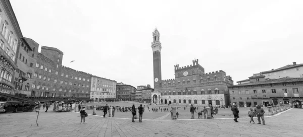 Siena Itália Apr 2022 Piazza Del Campo Praça Central Siena — Fotografia de Stock