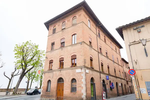 Siena Italia Abr 2022 Arquitectura Genérica Vista Calle Desde Histórica — Foto de Stock