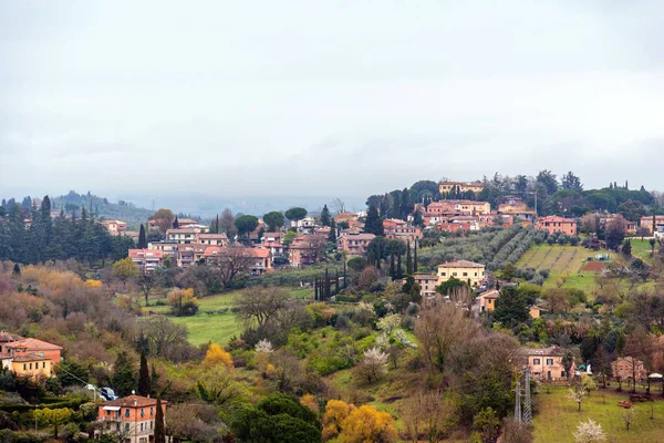 Siena Italy Apr 2022 Aerial Architecture Street View Historical Italian — Stockfoto