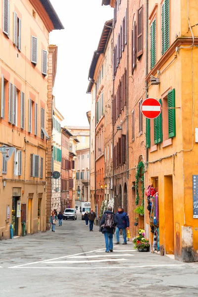 Siena Italy Apr 2022 Generic Architecture Street View Historical Italian — ストック写真