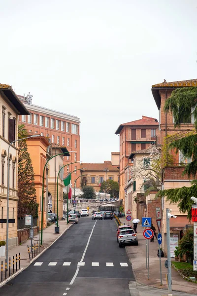 Siena Itálie Apr 2022 Obecná Architektura Pohled Ulici Historického Italského — Stock fotografie