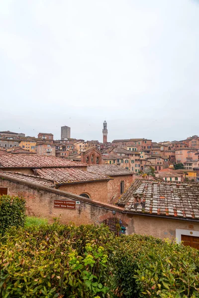 Siena Itália Apr 2022 Arquitetura Genérica Paisagem Urbana Histórica Cidade — Fotografia de Stock