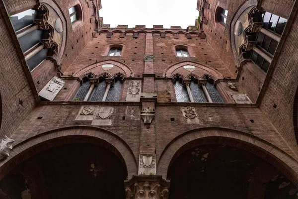 Siena Italy Apr 2022 Palazzo Pubblico Town Hall Palace Located — Zdjęcie stockowe