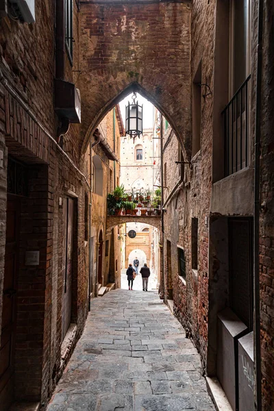 stock image Siena, Italy - APR 7, 2022: Generic architecture and street view from the historical Italian city of Siena in Tuscany.